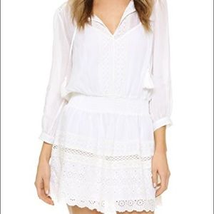 Joie Laton white peasant dress NWOT